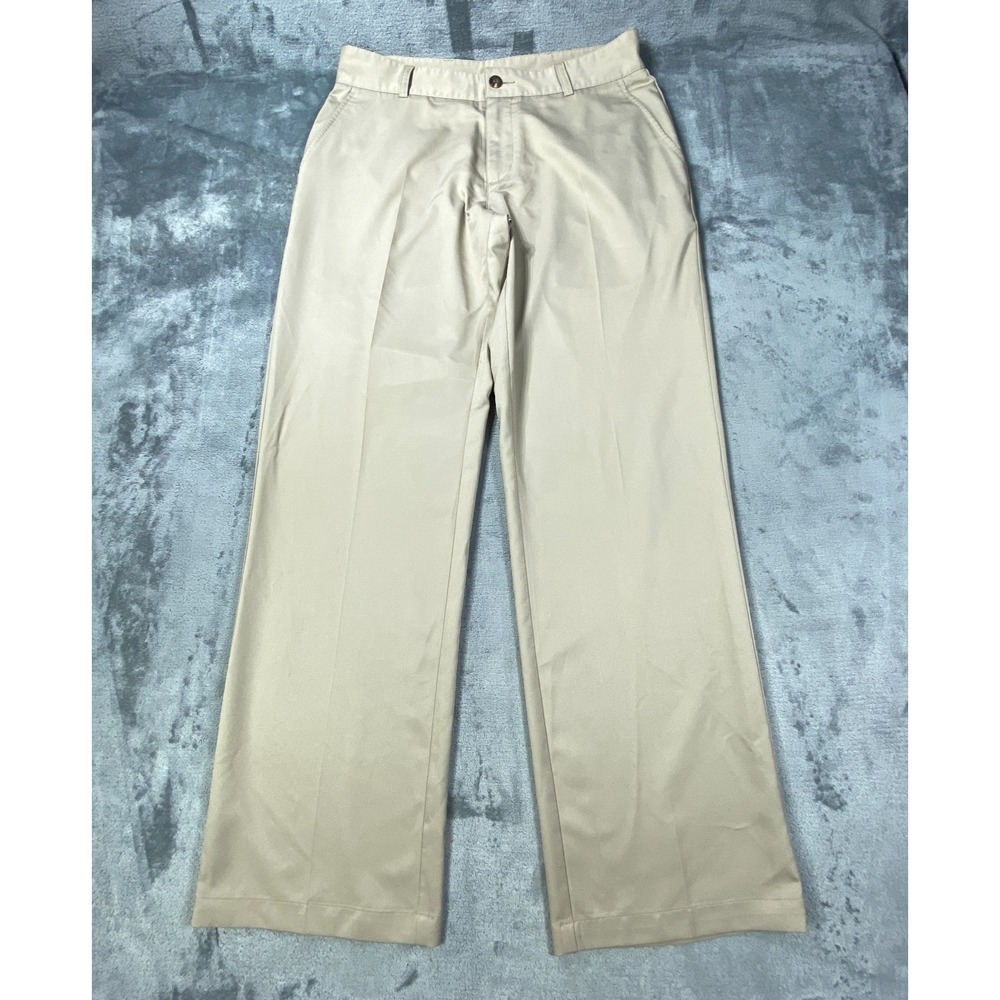 Adidas Climalite Pants Fits 34x32 Khaki Chino Performance Stretch Golf Casual
